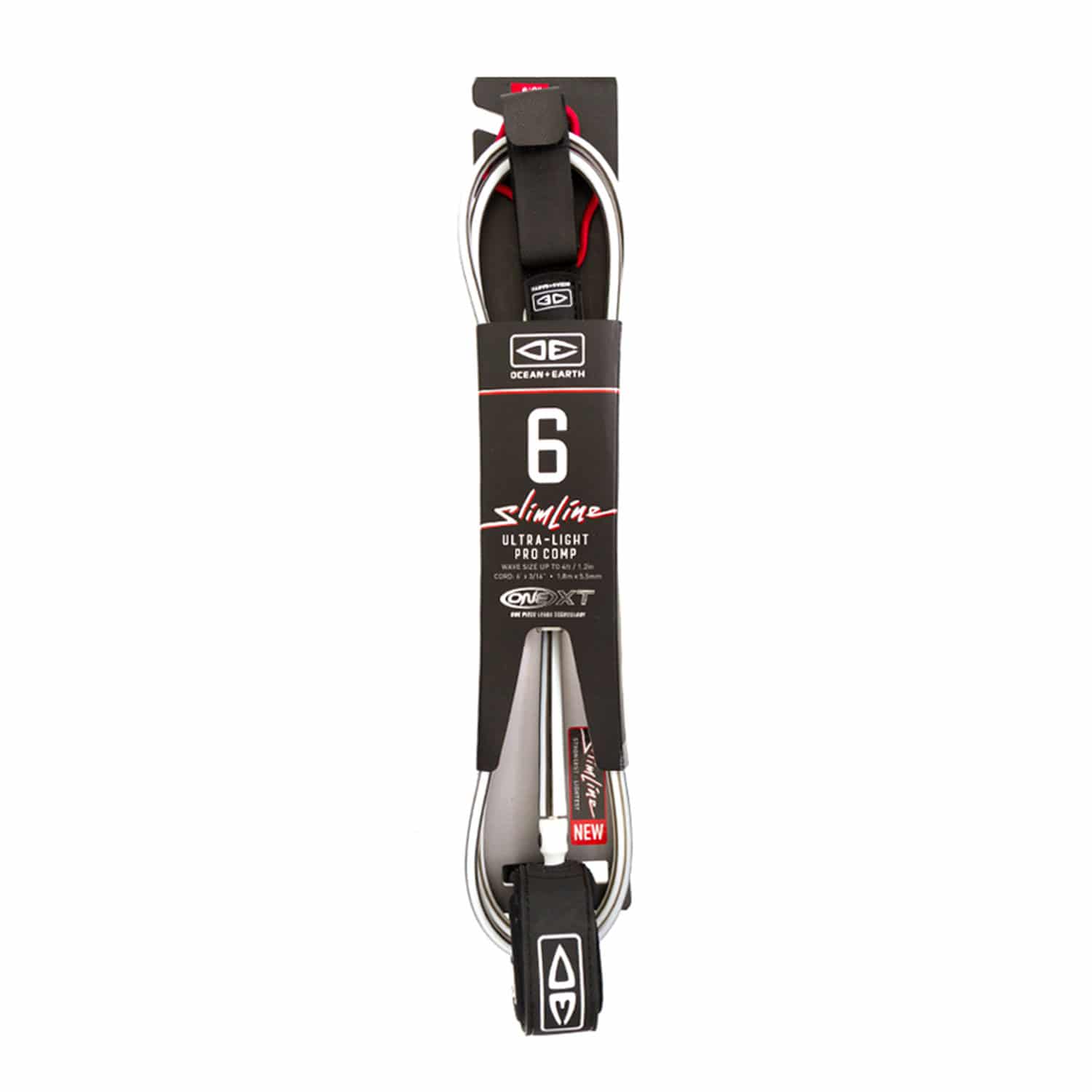 6-Slim-Line-One-XT-Ultra-Light-Pro-Comp-Surf-Leash-White