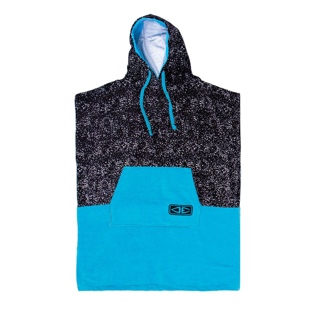 Youth-Hooded-Poncho-Reef-Blue